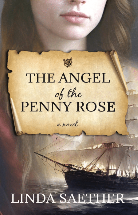book cover, the angel of the penny rose