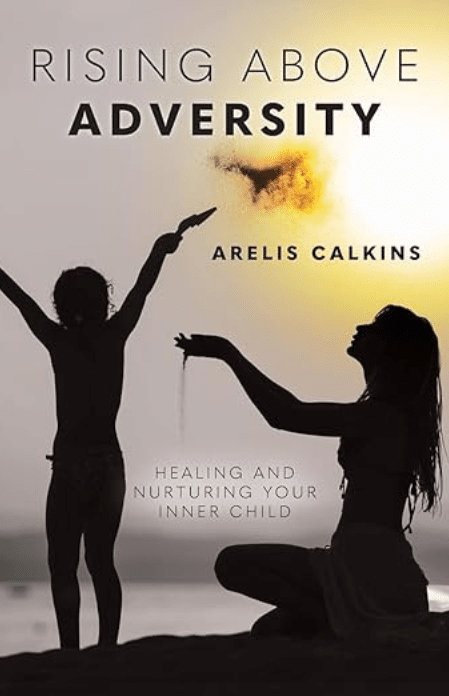 arms raised rising above cover