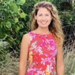 image of Amy Pontius in a pink dress