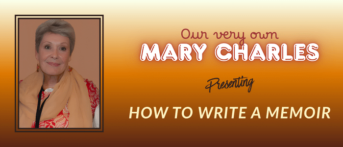 banner for mary charles memoir